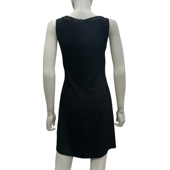 Sonia Rykiel Mini Dress Women’s Size 4 Neck Trim with Bow Detail in Black - Picture 3 of 5